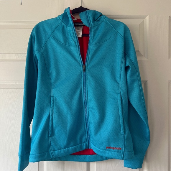 Patagonia Turquoise and Red Jacket - Picture 1 of 3